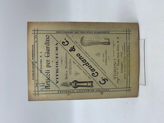 G. Caudano & C. Articoli per giardino e viticoltura. Anno L, n. 24, 1904